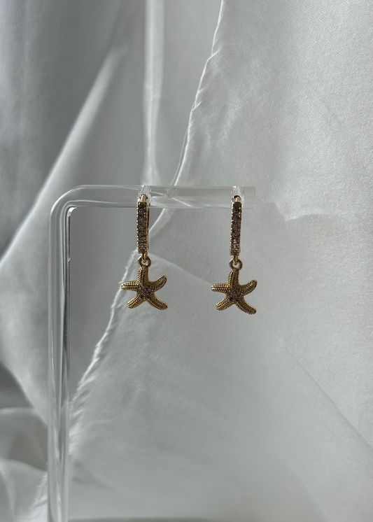 Starfish Huggie Earrings