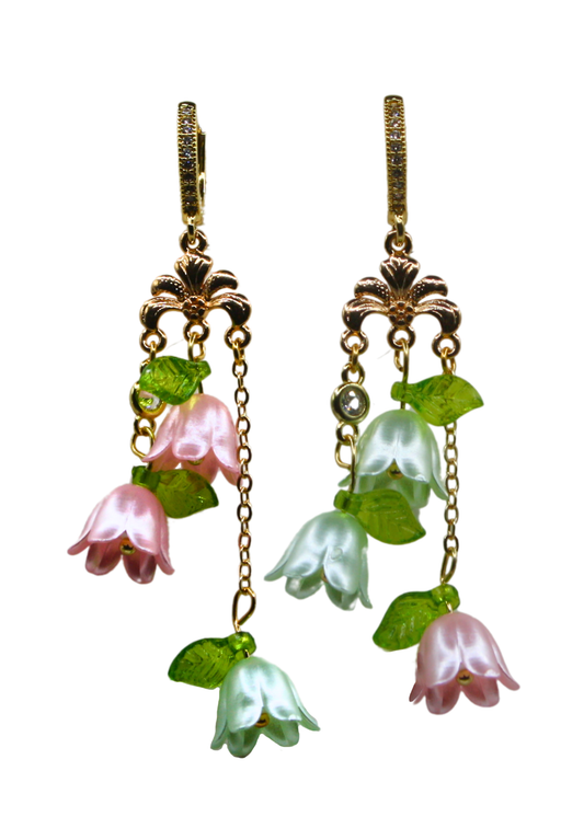 Lily of the Valley Huggie Earrings