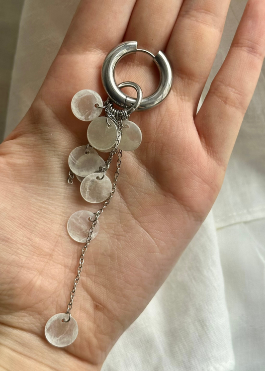 Morgan Silver Hoop Earrings