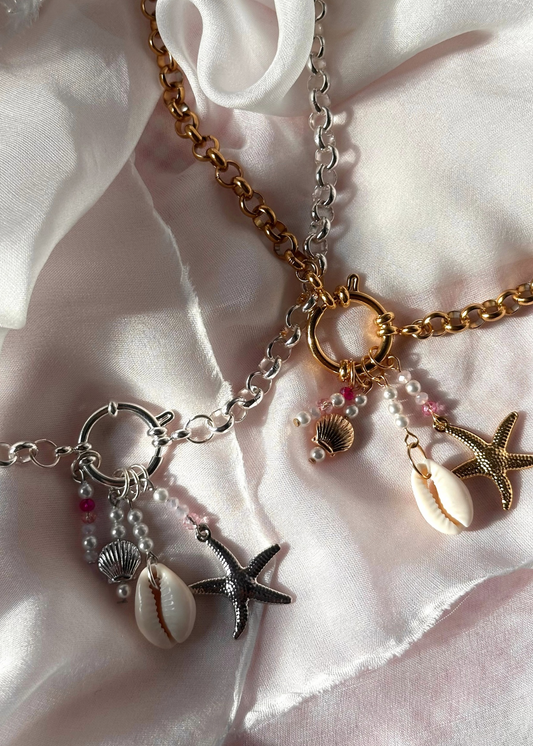 Kailani Pink Silver Necklace