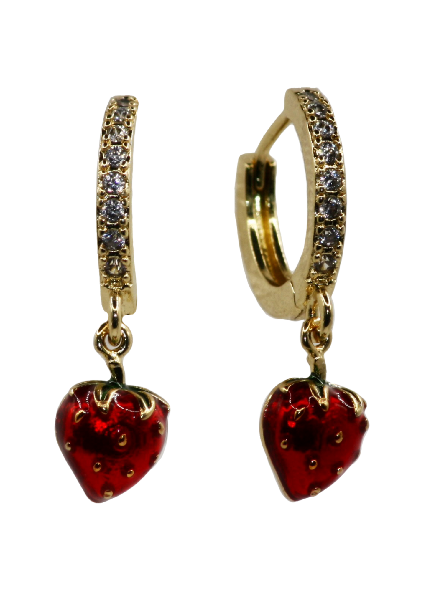 Shortcake Huggie Earrings