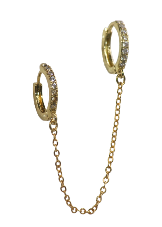 Yasmin Hoop Chain Earring
