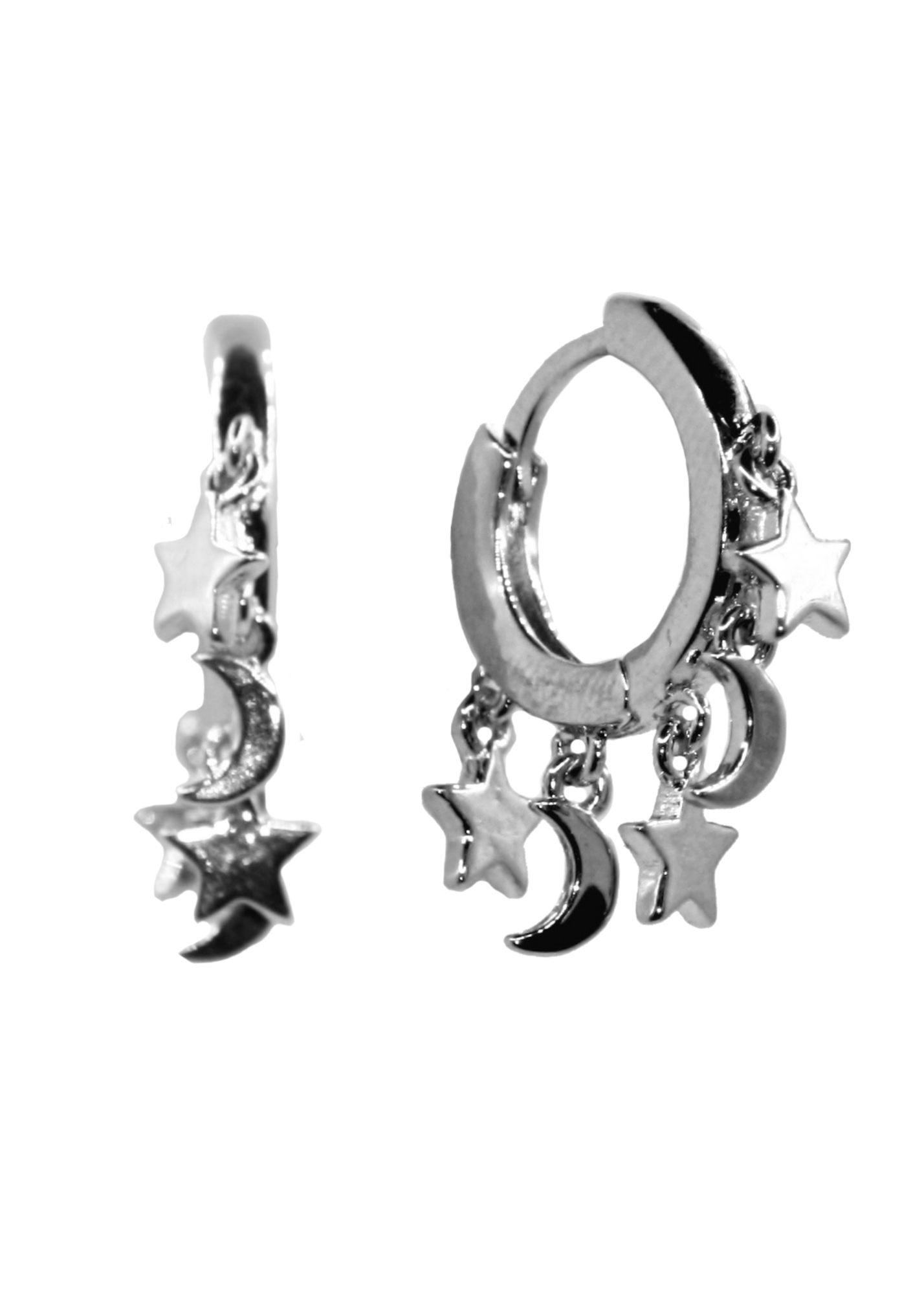 Juliet Silver Hoop Earrings
