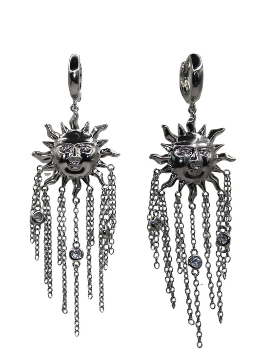 Apollo Silver Huggie Earrings
